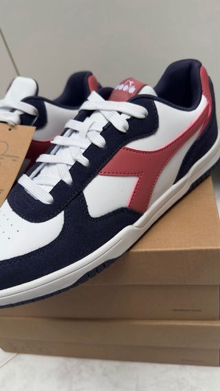 Diadora Sneakers Blu Navy e Rosse