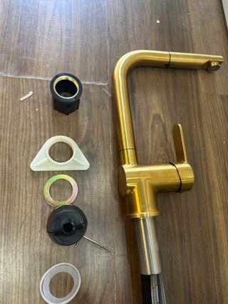 SCHÜTTE 79770 London - Grifo de cocina con alcachofa