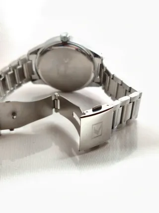 Relógio Curren Masculino Vintage Azul Prata