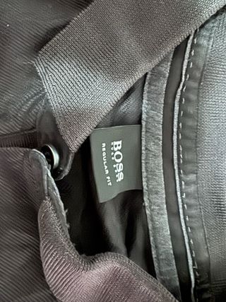 Polo Hugo Boss manga larga negro Talla L