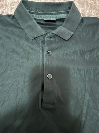 Polo Hugo Boss manga larga negro Talla L