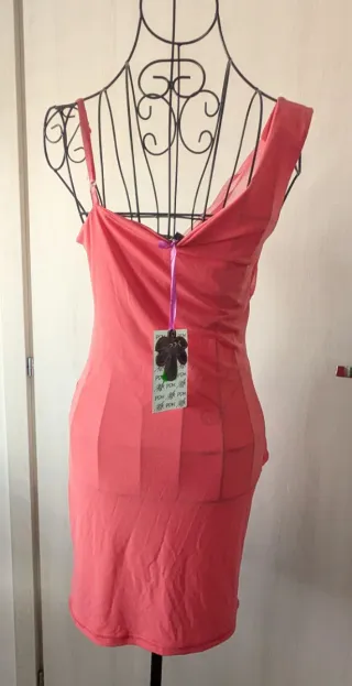 Miniabito PDK rosa/blu taglia S stupendo nuovo