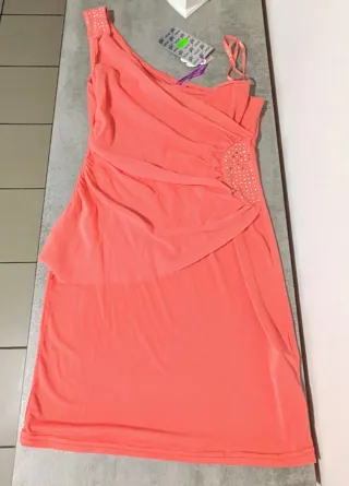 Miniabito PDK rosa/blu taglia S stupendo nuovo