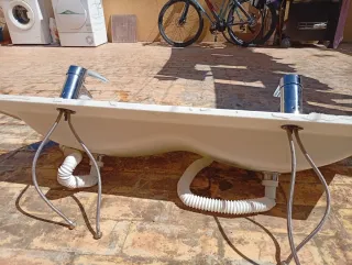 Lavabo doble de cerámica