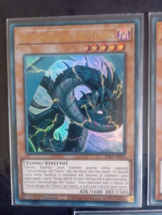 5 Carte Yu-Gi-Oh! Drago del Tuono