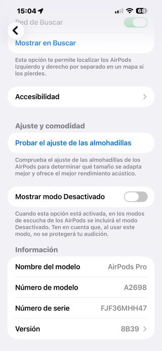 AirPods Pro 2 con estuche MagSafe 6MHH47