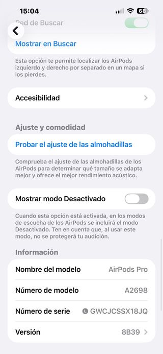 AirPods Pro 2 con estuche MagSafe 6MHH47