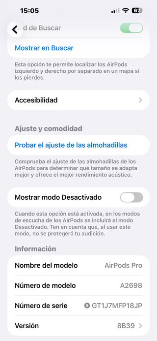AirPods Pro 2 con estuche MagSafe 6MHH47