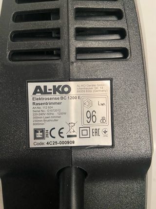 Desbrozadora Eléctrica AL-KO BC 1200 E