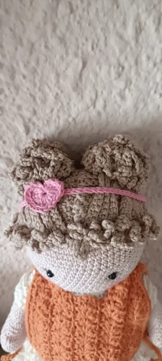 Muñeca Amigurumi Crochet Hecha a Mano