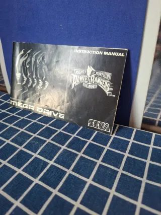 MEGADRIVE ORIGINAL MANUAL POWER RANGERS OFICIAL