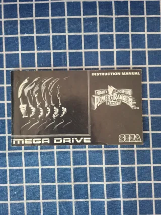 MEGADRIVE ORIGINAL MANUAL POWER RANGERS OFICIAL