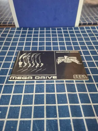 MEGADRIVE ORIGINAL MANUAL POWER RANGERS OFICIAL
