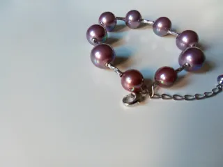 Pulsera Plata d ley y perlas mallorquinas ORQUÍDEA