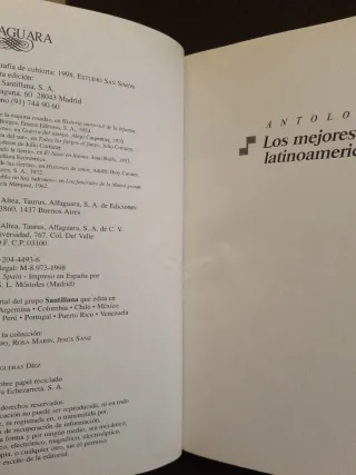 Antología  - Relatos Latinoamericanos de Alfaguara