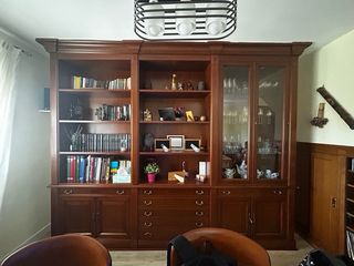 Mueble de salón Bosseri madera y cristal