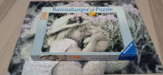 Puzzle Ravensburger 500 piezas niña y gatito