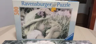 Puzzle Ravensburger 500 piezas niña y gatito