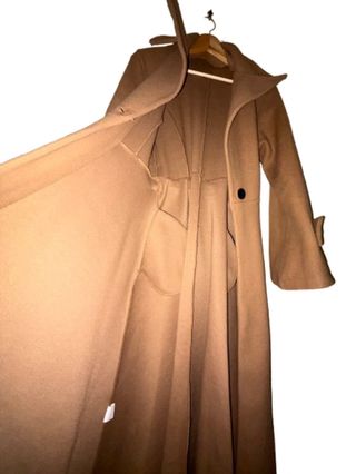 Cappotto lungo color cammello taglia XL