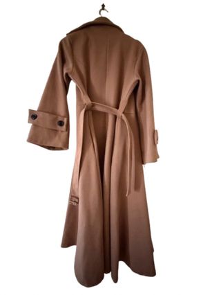 Cappotto lungo color cammello taglia XL