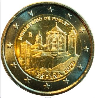 Moneda 2€ España 2026 Monasterio de Poblet.