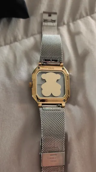 Reloj Tous Oso Dorado y Plateado