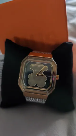 Reloj Tous Oso Dorado y Plateado