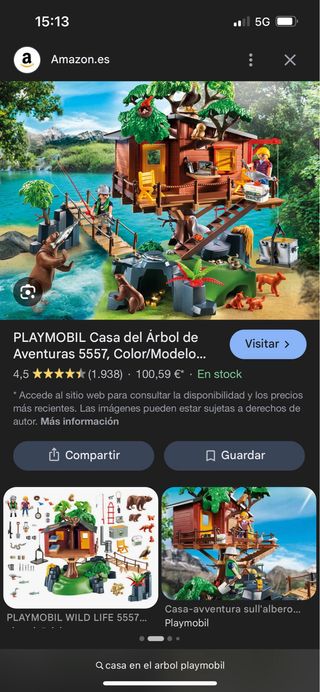 Playmobil Casa del Árbol de Aventuras 5557