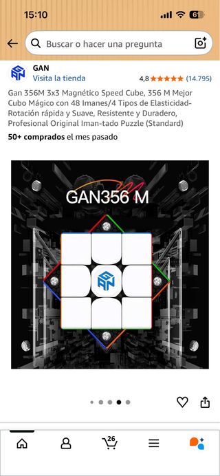 Cubo Mágico GAN 356M Speed Cube