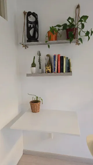 Estanterías de pared efecto roble claro