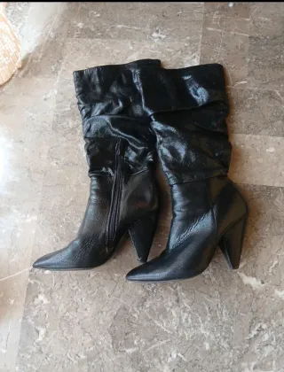 Stivali donna neri tacco 39