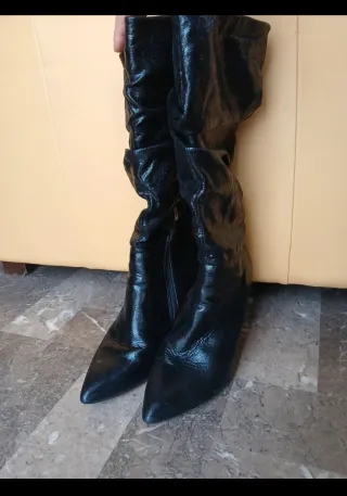 Stivali donna neri tacco 39