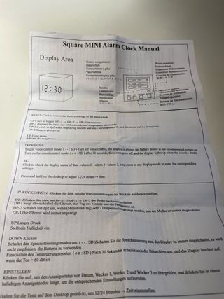 Reloj despertador LED diseño moderno