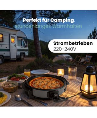 Sartén Eléctrica con Tapa