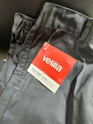 Velilla 103024S; pantalón Stretch bicolor multibolsillos