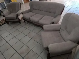 Tresillo: 2 sillones y sofá
