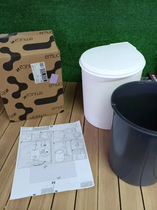 EMUCA - Cubo basura puerta de armario, contenedor