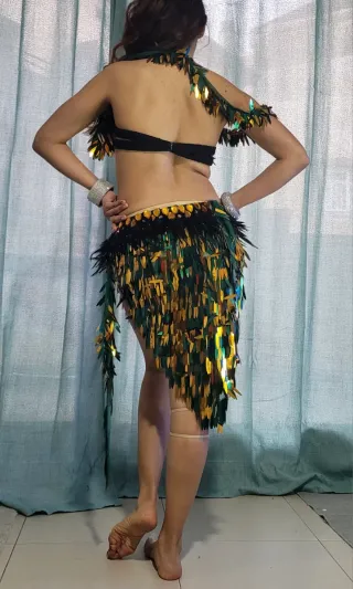 Traje Danza Vientre Lentejuelas