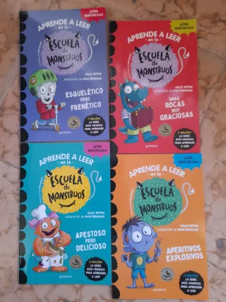 PACK 4 LIBROS NUEVOS ESCUELA DE MONSTRUOS