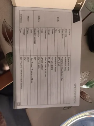 Bicicleta Eléctrica T7 Negra