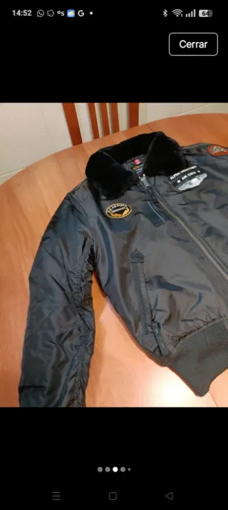 Chaqueta Alpha Industries Talla L Negra