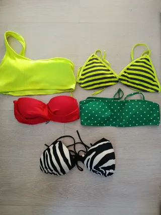 Lote 5 Sujetadores Bikini Mujer S