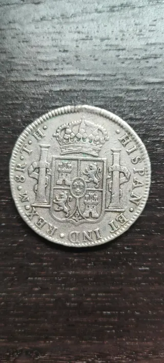 8 Reales Carlos IV 1807 Plata