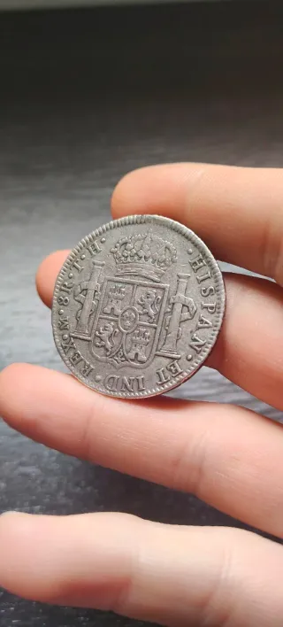 8 Reales Carlos IV 1807 Plata