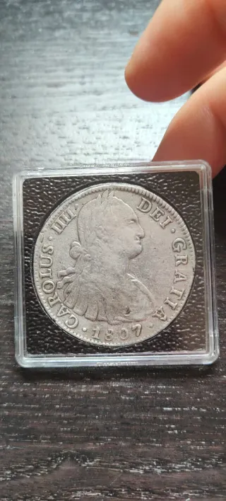 8 Reales Carlos IV 1807 Plata