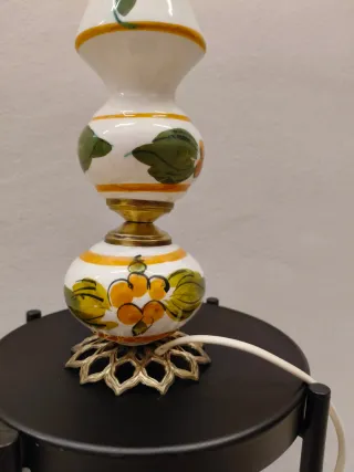 Lampada da tavolo / bajour artigianale ceramica