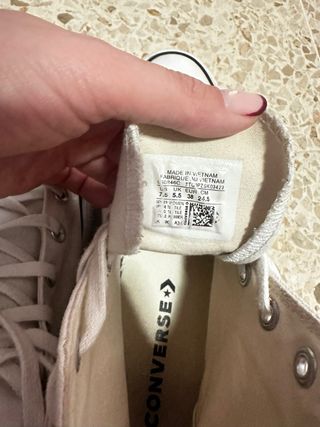 Converse plataforma blancas talla 38