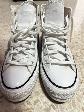 Converse plataforma blancas talla 38