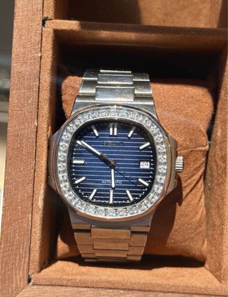 Reloj Seiko Mod Azul y Plateado