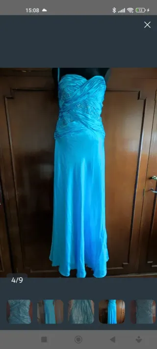 Vestido de fiesta azul